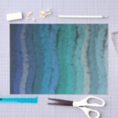 Zoutgolven voor kuststrand op zwart tissuepapier (Craft)