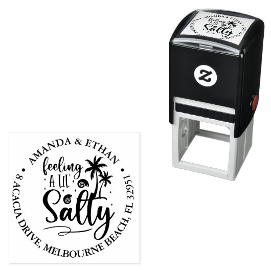 Zoutig gevoel  zelfinktende stempel (In situ)