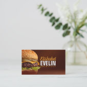 Zoutige Burger Delight g764 Visitekaartje (Staand voorkant)