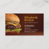 Zoutige Burger Delight g764 Visitekaartje (Achterkant)