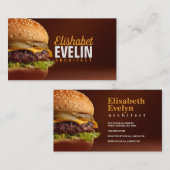 Zoutige Burger Delight g764 Visitekaartje (Voorkant / Achterkant)