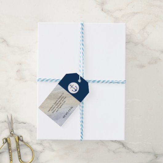 Zoutkleihandzeep met dode zeezout, handgemaakte st cadeaulabel (Met Touw)