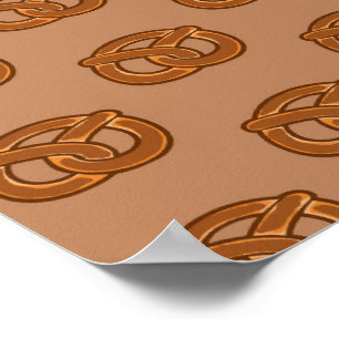 Zoutminnende Pretzel Liefhebbers Voedsel Bakkers L Poster