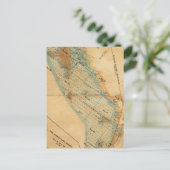 Zoutmoeras en getijdenlandkaart briefkaart (Staand voorkant)