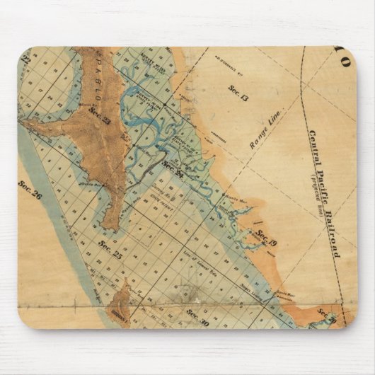 Zoutmoeras en getijdenlandkaart muismat (Voorkant)