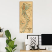 Zoutmoeras en getijdenlandkaart poster (Thuiskantoor)