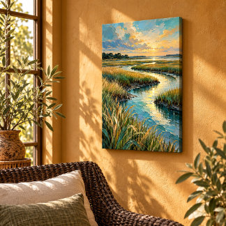 Zoutmoeras Passage Canvasprint Canvas Afdruk
