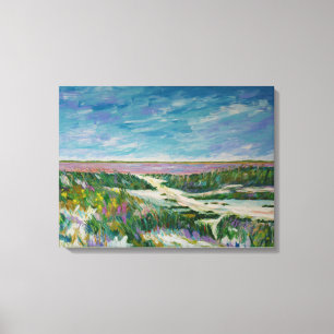 Zoutpan van Camargue Canvas Afdruk