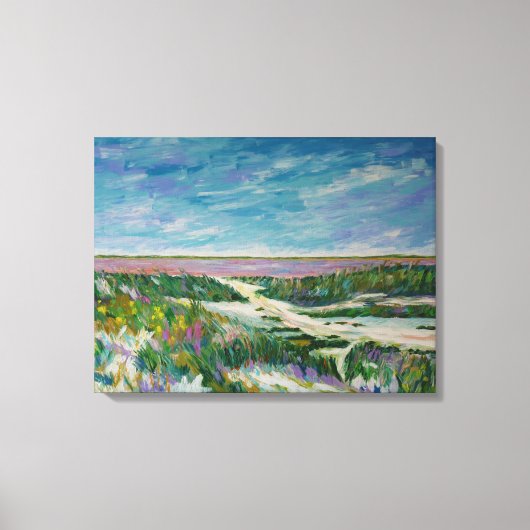 Zoutpan van Camargue Canvas Afdruk (Voorkant)