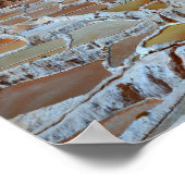 Zoutpannen in Maras, Peru Poster (Hoek)