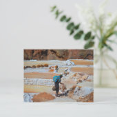 Zoutpannen van Maras, Peru Briefkaart (Staand voorkant)