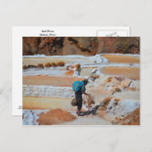 Zoutpannen van Maras, Peru Briefkaart (Voorkant / Achterkant)