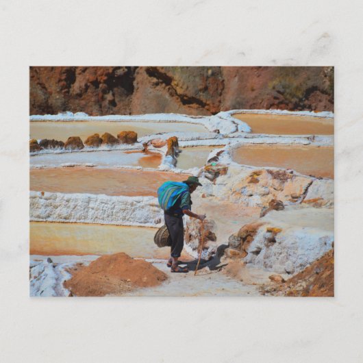 Zoutpannen van Maras, Peru Briefkaart (Voorkant)