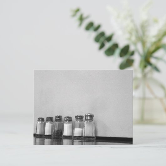 zoutpeper briefkaart (Staand voorkant)