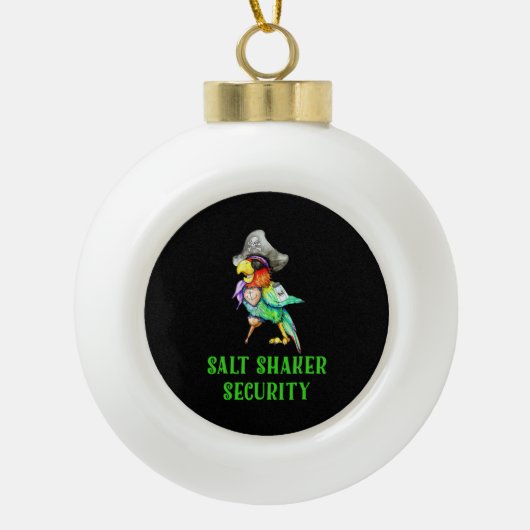 Zoutscherpbeveiliging Keramische Bal Ornament (Voorkant)