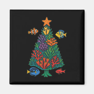 Zoutwater Aquarium Kerstboom 1 Magneet