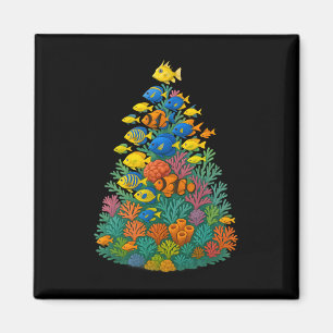 Zoutwater Aquarium Kerstboom Magneet