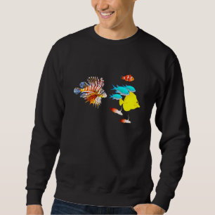 Zoutwater Aquarium Lionfish Clownfish Gele Tang Trui