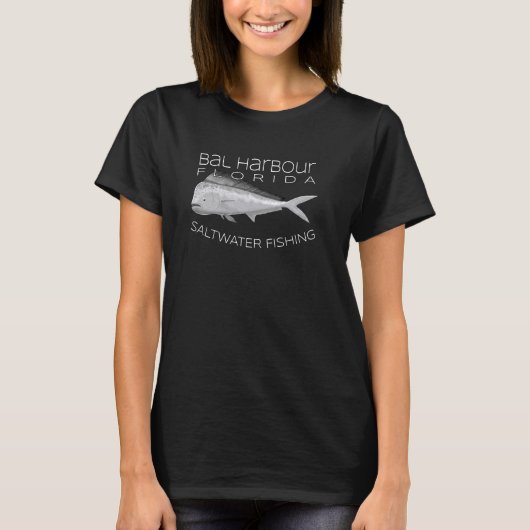 Zoutwater Deep Zee Vissen Bal Harbour Florida Mah T-shirt (Voorkant)