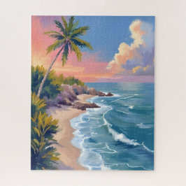 Zoutwater Droom | Oceaan Kust Aquarel Zee Legpuzzel