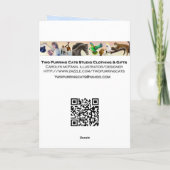 Zoutwater Reef Aquarium Vis Kerst Kaart (Achterkant)