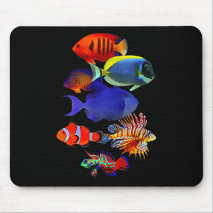 Zoutwater Rif Aquarium Liefhebbers Trekkervis Mand Muismat
