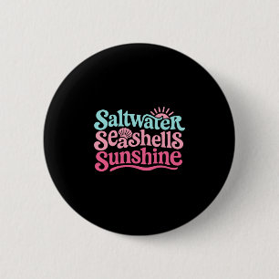 Zoutwater Schelpen Zonneschijn Hawaii Strand Zomer Ronde Button 5,7 Cm