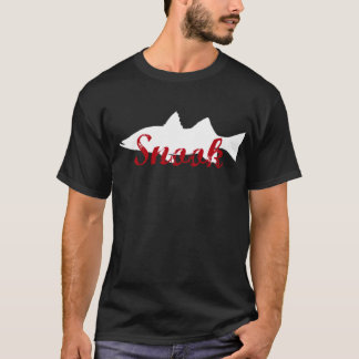 zoutwater snook Fishmens t shirt. T-shirt
