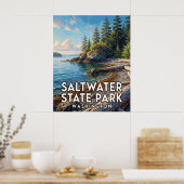 Zoutwater State Park — Washington Poster (Keuken)