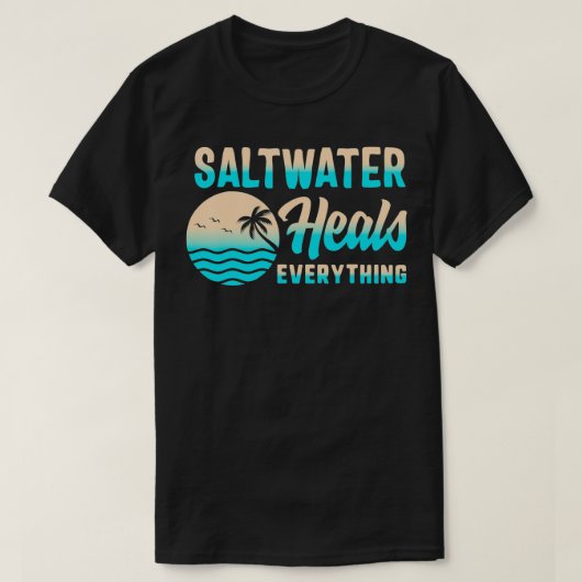 Zoutwater verwarmt alles zoetwaterdamp t-shirt (Design voorkant)