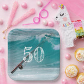 Zoutwater Visser Custom Age Verjaardag Papieren Bordje (Feest)