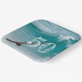 Zoutwater Visser Custom Age Verjaardag Papieren Bordje (Gebogen)