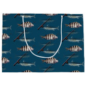 Zoutwater Visser Papieren Cadeautas (Achterkant)