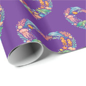 Zoutwater Zeedieren Hart Cadeaupapier (Rol Hoek)