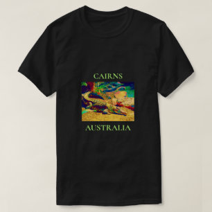 Zoutwaterkrokodil Queensland Australië reizen T-shirt