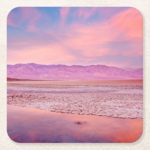 Zoutwatermeer, Badwater, doodvallei Kartonnen Onderzetters
