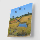 Zoutwatermoerasmuur-klok Vierkante Klok (Hoek)