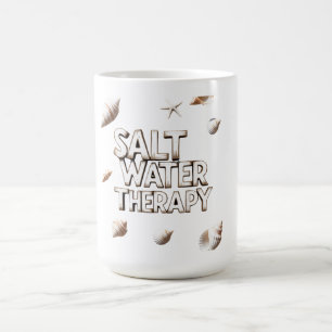 Zoutwatertherapie Ocean Quote Summer Beach Design Koffiemok