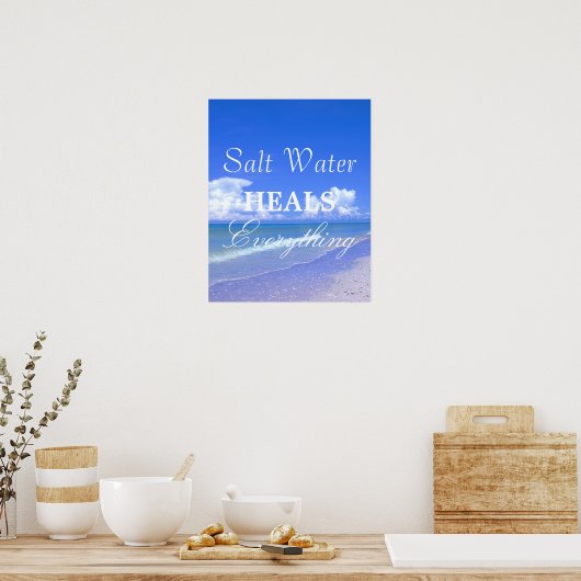 Zoutwaterverwarming Alles Poster (Keuken)