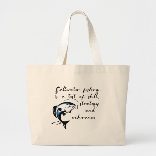Zoutwatervissen. Grote Tote Bag (Voorkant)