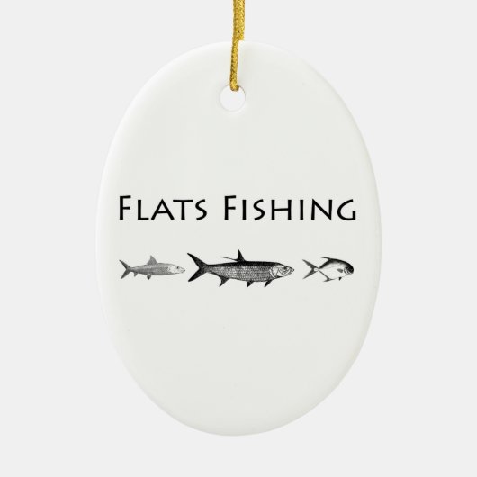 Zoutwatervlokken vissoorten keramisch ornament (Voorkant)