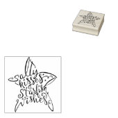 Zouty Kisses en Starfish Stult rubberstempel (Gestempeld)