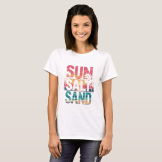 Zoutzand in de zomerzon t-shirt
