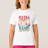 Zoutzand in de zomerzon t-shirt (Voorkant)