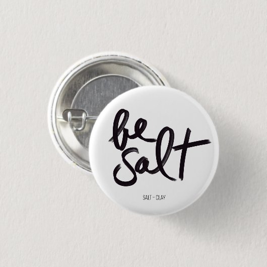 Zoutzout + laklaag Button (Voorkant /achterkant)