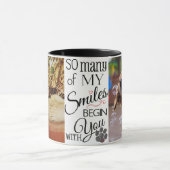 Zoveel aangepaste foto van glimlachen mok (Midden)