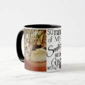 Zoveel aangepaste foto van glimlachen mok (Voorkant links)