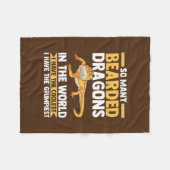 zoveel bebaarde draken reptielen fleece deken (Voorkant (Horizontaal))