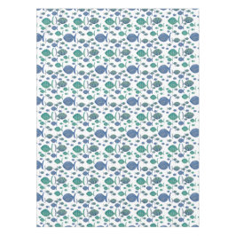 Zoveel blauwe vissen tafelkleed