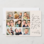 Zoveel 'Blessings' jaar in Review Tan Photo Collag Feestdagenkaart (Voorkant)